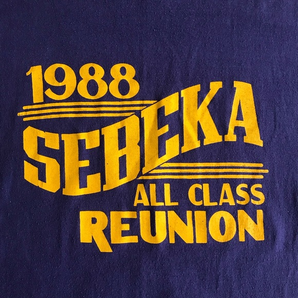 Shirts 1988 Sebeka All Class Reunion Graphic Tee Poshmark
